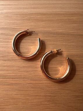 Melanie Auld - Classic Gold Hoop Earrings - Women Jewelry